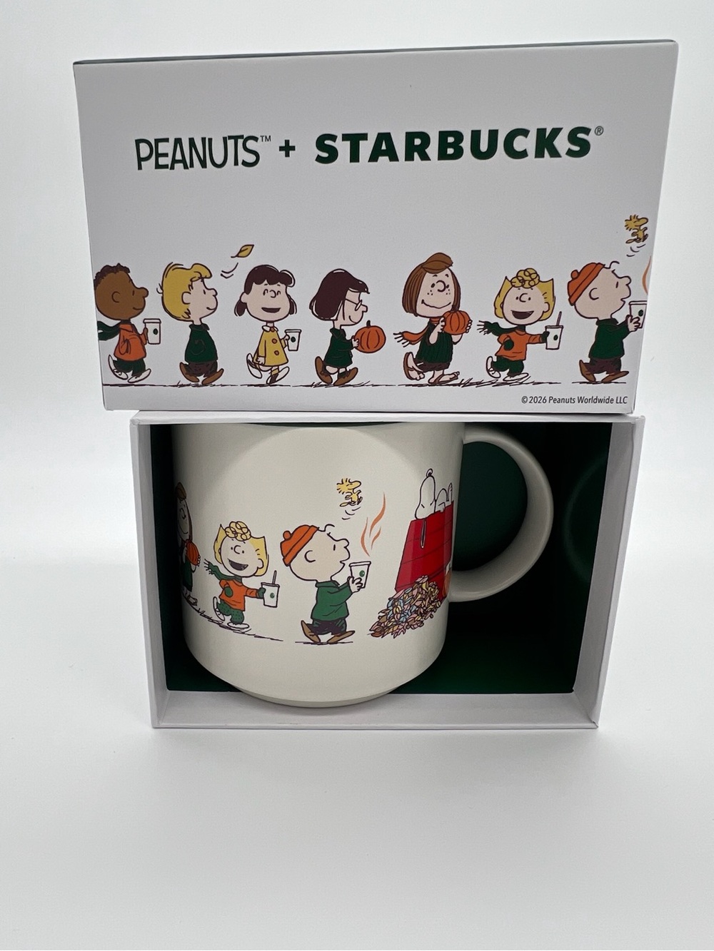 Starbucks x Peanuts Ceramic Mug 14 oz Snoopy with box